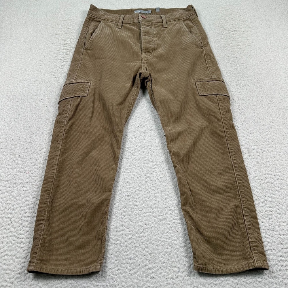 Vince Corduroy Cargo Pants Womens 2 Straight Leg Outdoor Retro Button‎ Fly USA